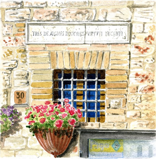 La finestra degli Egidi in Via San Paolo - Assisi