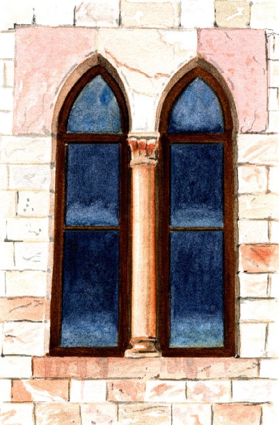 Bifora in Via San Paolo - Assisi