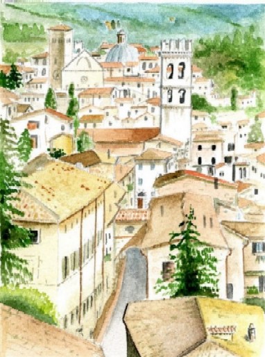 Via San Paolo da Palazzo Spagnoli - Assisi